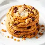 vegan peanut butter chocolate chip cookies - featured image