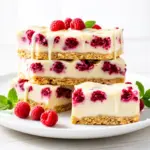 White Chocolate Raspberry No-Bake Bars - featured image
