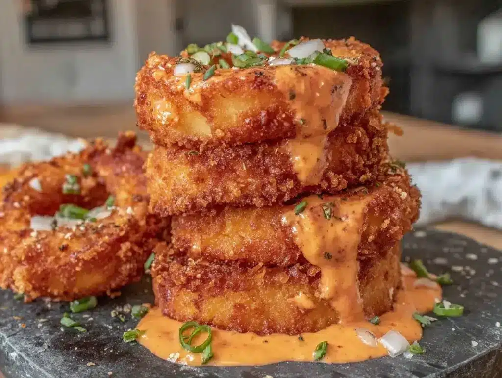 Home 4 Crispy Onion Ring Tower - featured image
