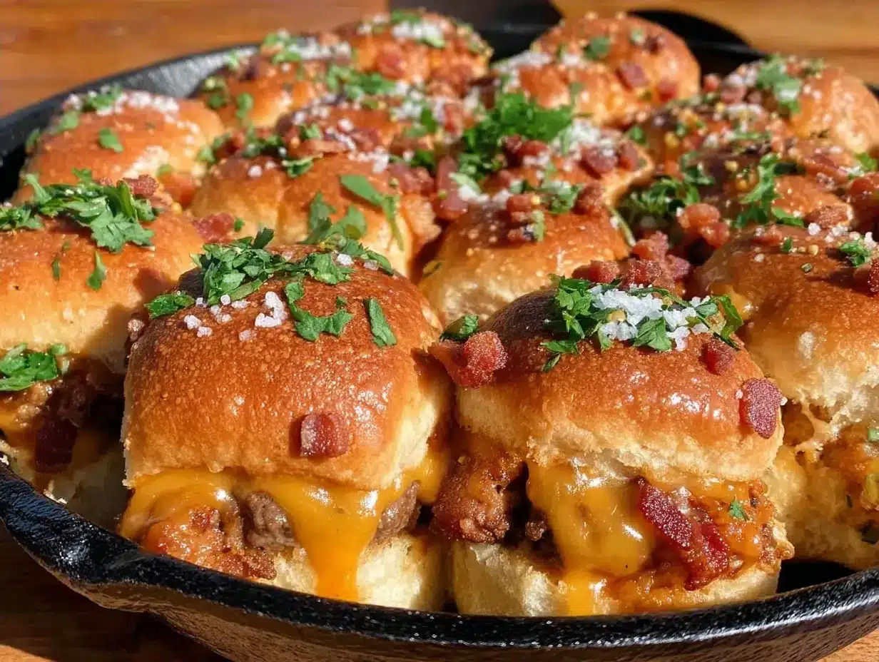 Game Day Bacon Cheeseburger Sliders: 5pm Win 4 Game Day Bacon Cheeseburger Sliders preparation steps