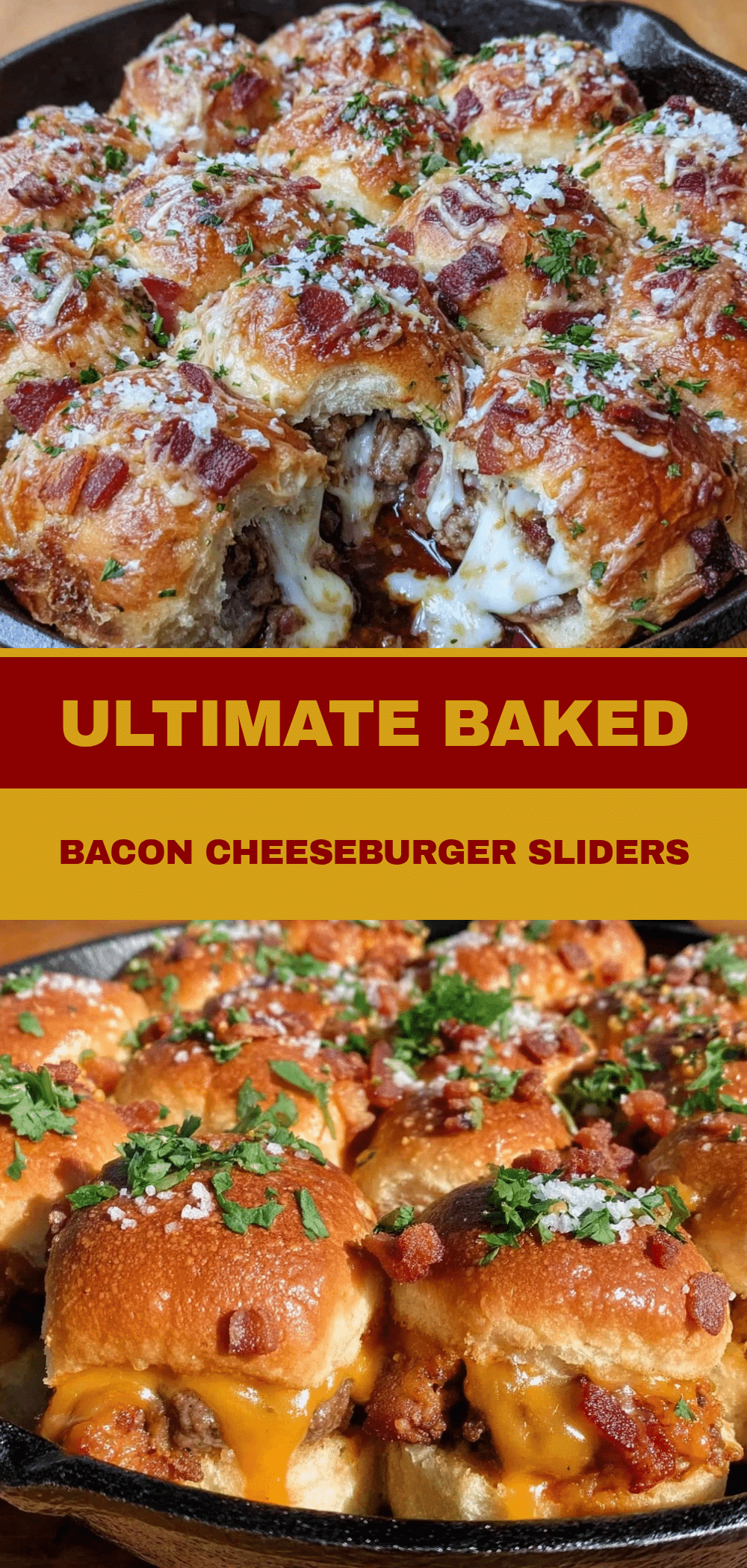 Game Day Bacon Cheeseburger Sliders: 5pm Win 5 Game Day Bacon Cheeseburger Sliders recipe