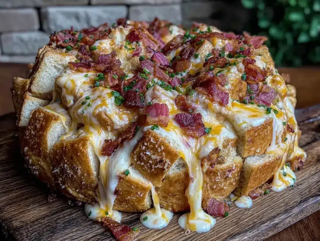 Game Day Cheesy Bacon Ranch Pull-Apart Bread - featured image