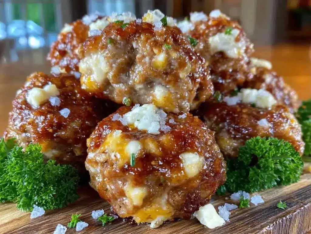 Home 4 game day keto sausage balls - featured image