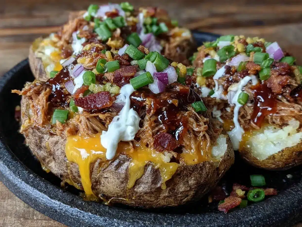 Game Day Loaded Pulled Pork Baked Potatoes: Easy 5pm Dinner 4 game day loaded pulled pork baked potatoes preparation steps