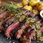 grilled flank steak with chimichurri - featured image