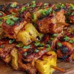 Grilled Teriyaki Pineapple Chicken Skewers - featured image