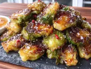 air fryer brussels sprouts - featured image
