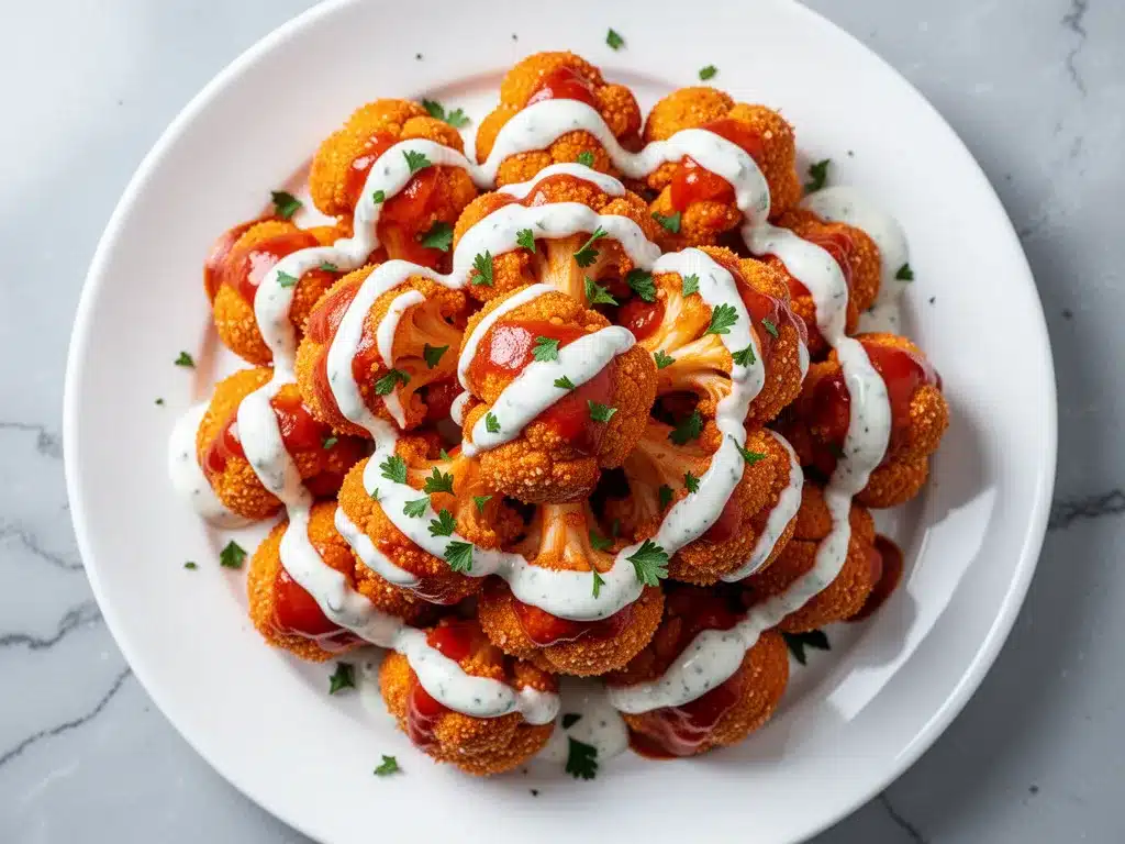 Crispy Air Fryer Buffalo Cauliflower Bites: 5-Min Healthy Snack 4 air fryer buffalo cauliflower bites preparation steps