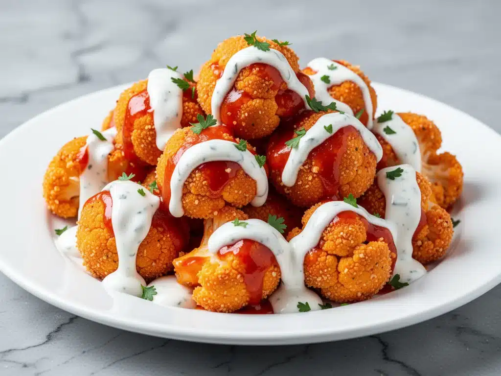 Home 3 air fryer buffalo cauliflower bites - featured image