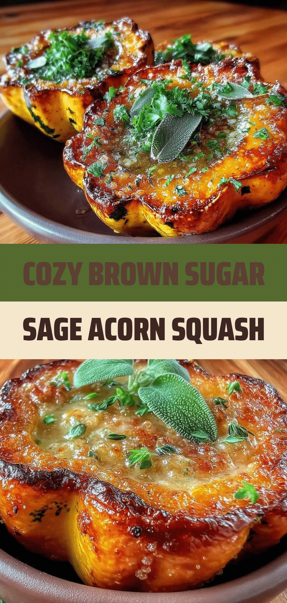 Autumn Brown Sugar Roasted Acorn Squash: Grandma’s Sage Butter Way 5 autumn brown sugar roasted acorn squash recipe