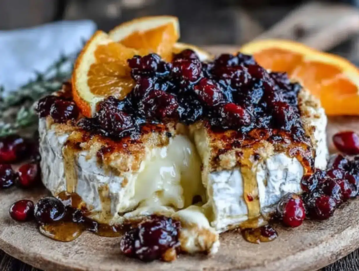 Autumn Cranberry Orange Baked Brie: Cheap Solo Dinner 4 autumn cranberry orange baked brie preparation steps