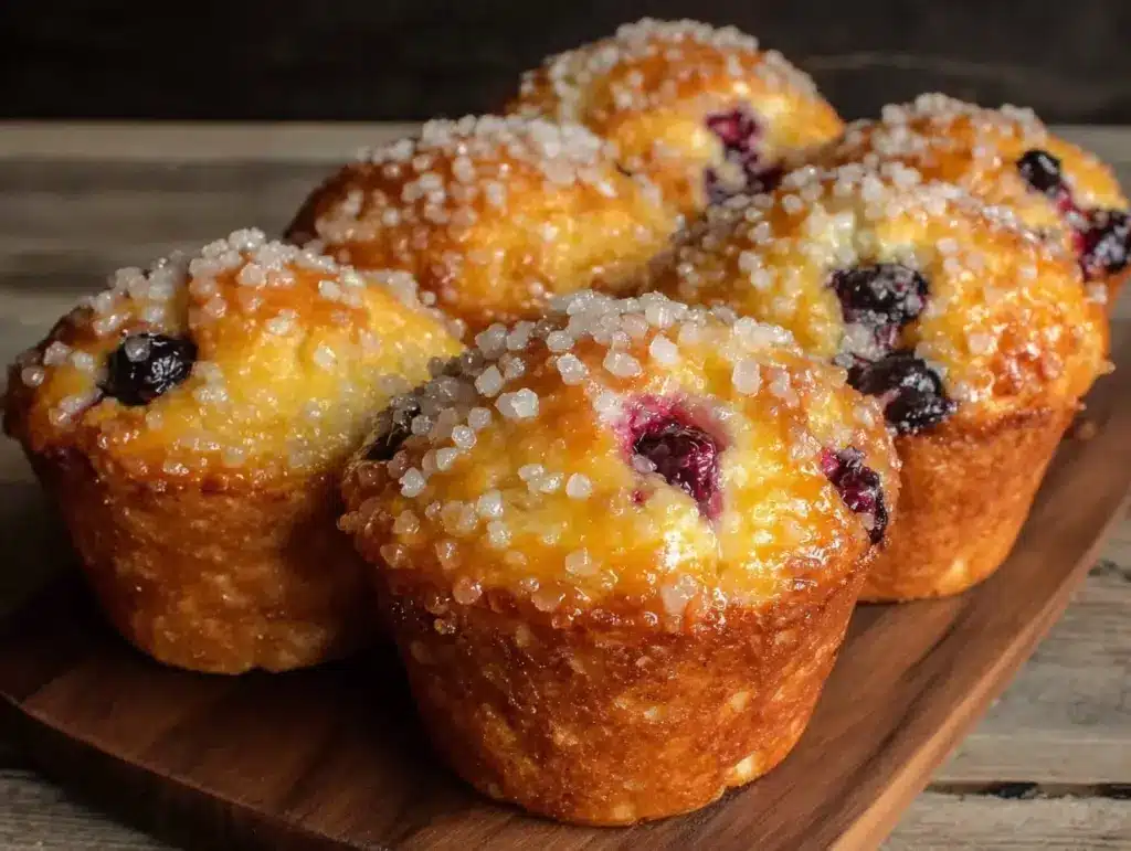 bakery-style blueberry muffins - featured image