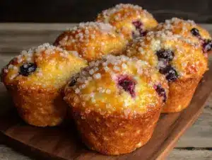 bakery-style blueberry muffins - featured image