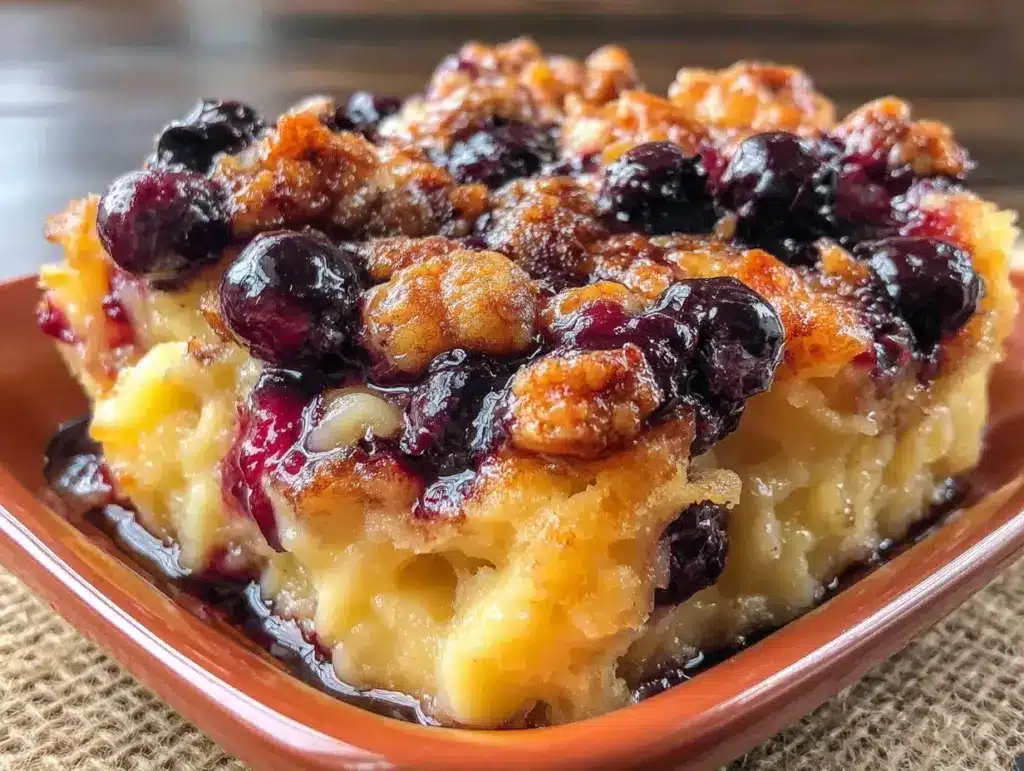 blueberry noodle kugel - featured image
