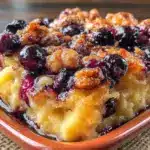blueberry noodle kugel - featured image