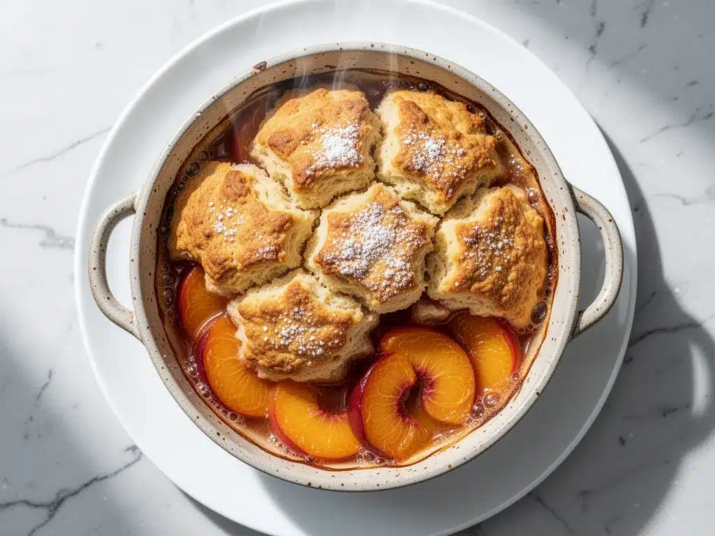 Brown Sugar Peach Cobbler: Easy 5-Ingredient Dessert 4 brown sugar peach cobbler preparation steps