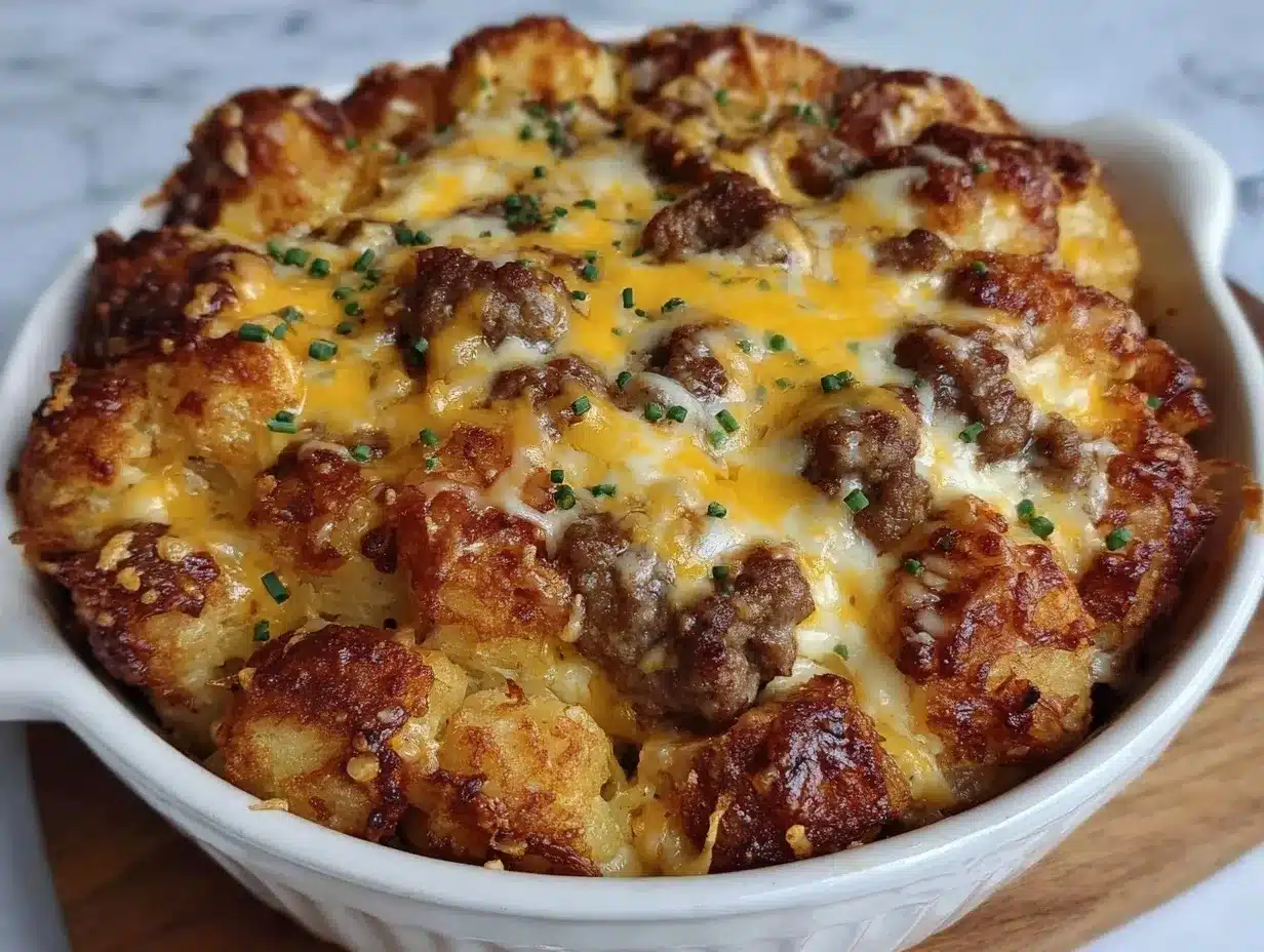 Cheesy Sausage Hash Brown Breakfast Casserole: 5-Ingredient Easy Gluten-Free 4 cheesy sausage hash brown breakfast casserole preparation steps