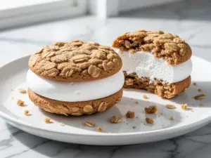 chewy oatmeal cream pies - featured image