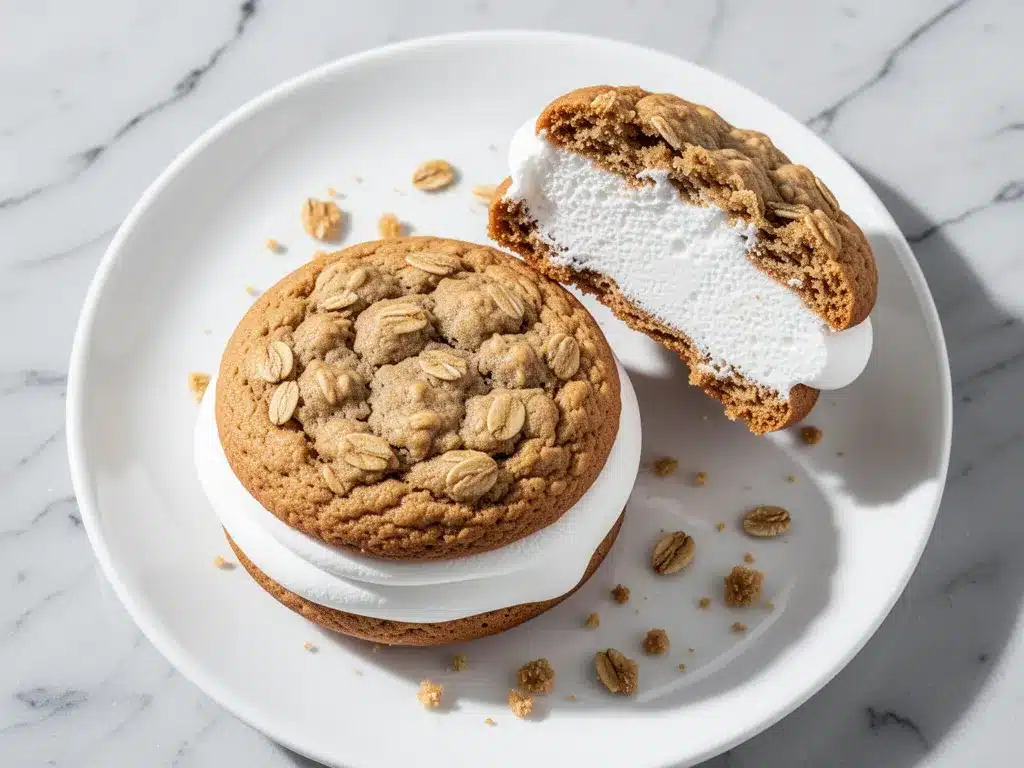 Chewy Oatmeal Cream Pies: Easy Homemade Marshmallow Recipe 4 chewy oatmeal cream pies preparation steps