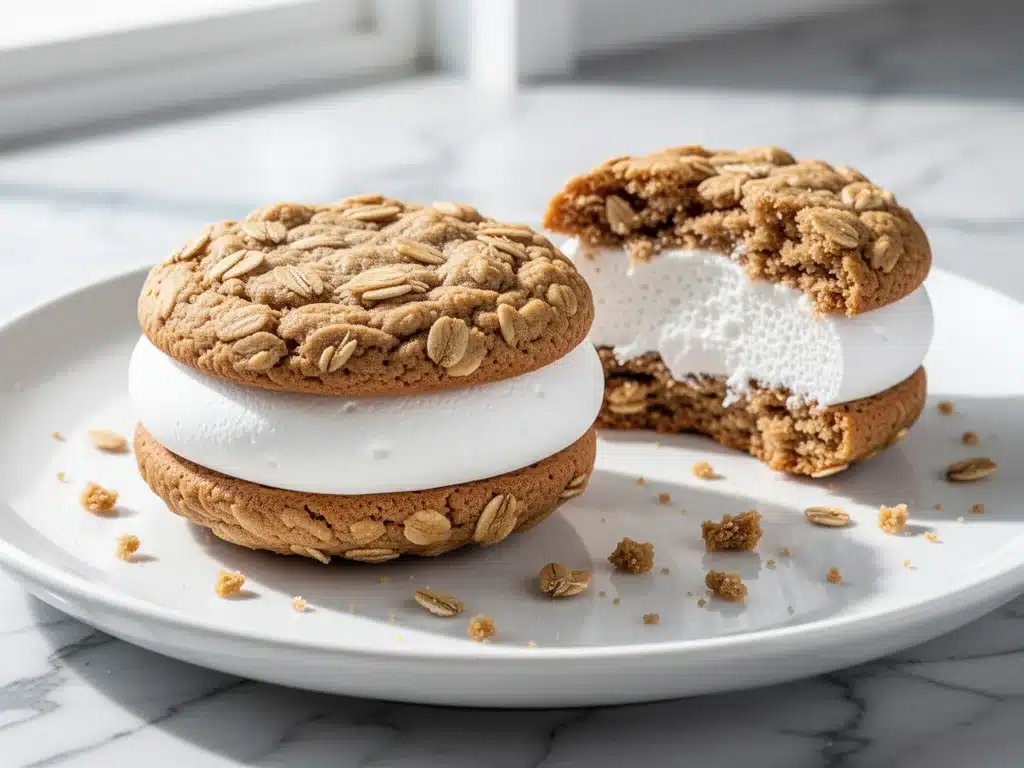 chewy oatmeal cream pies - featured image