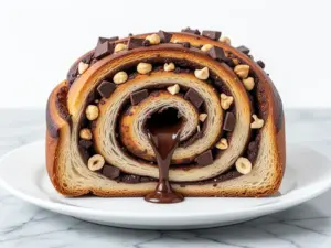 chocolate hazelnut babka - featured image