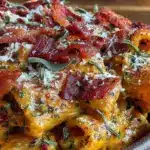 creamy pumpkin sage baked ziti - featured image