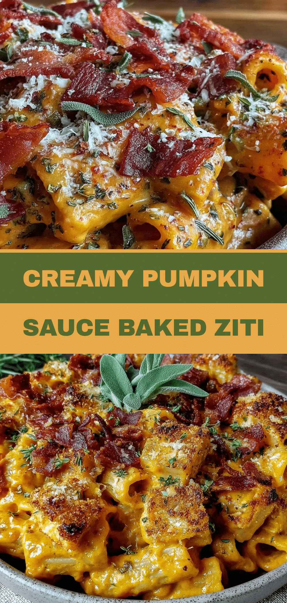Creamy Pumpkin Sage Baked Ziti: 4-Week Meal Prep 5 creamy pumpkin sage baked ziti recipe