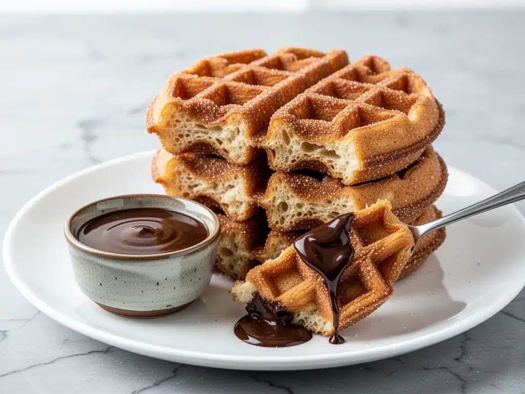 Home 3 crispy churro waffles - featured image