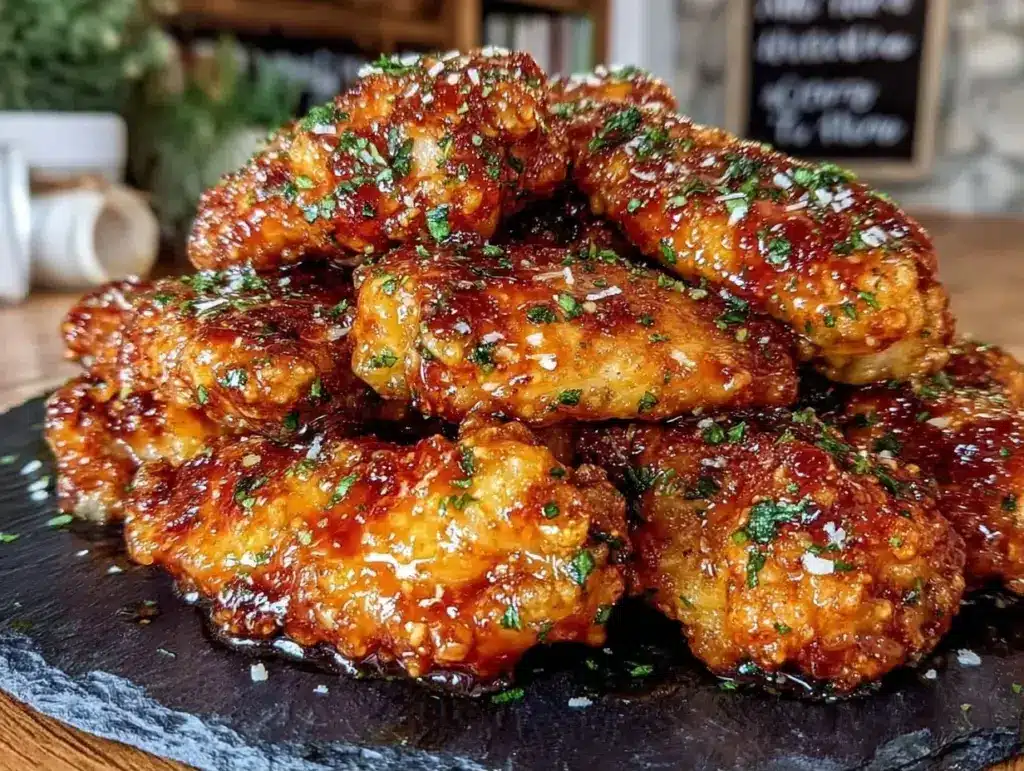 Home 3 crispy garlic parmesan chicken wings - featured image