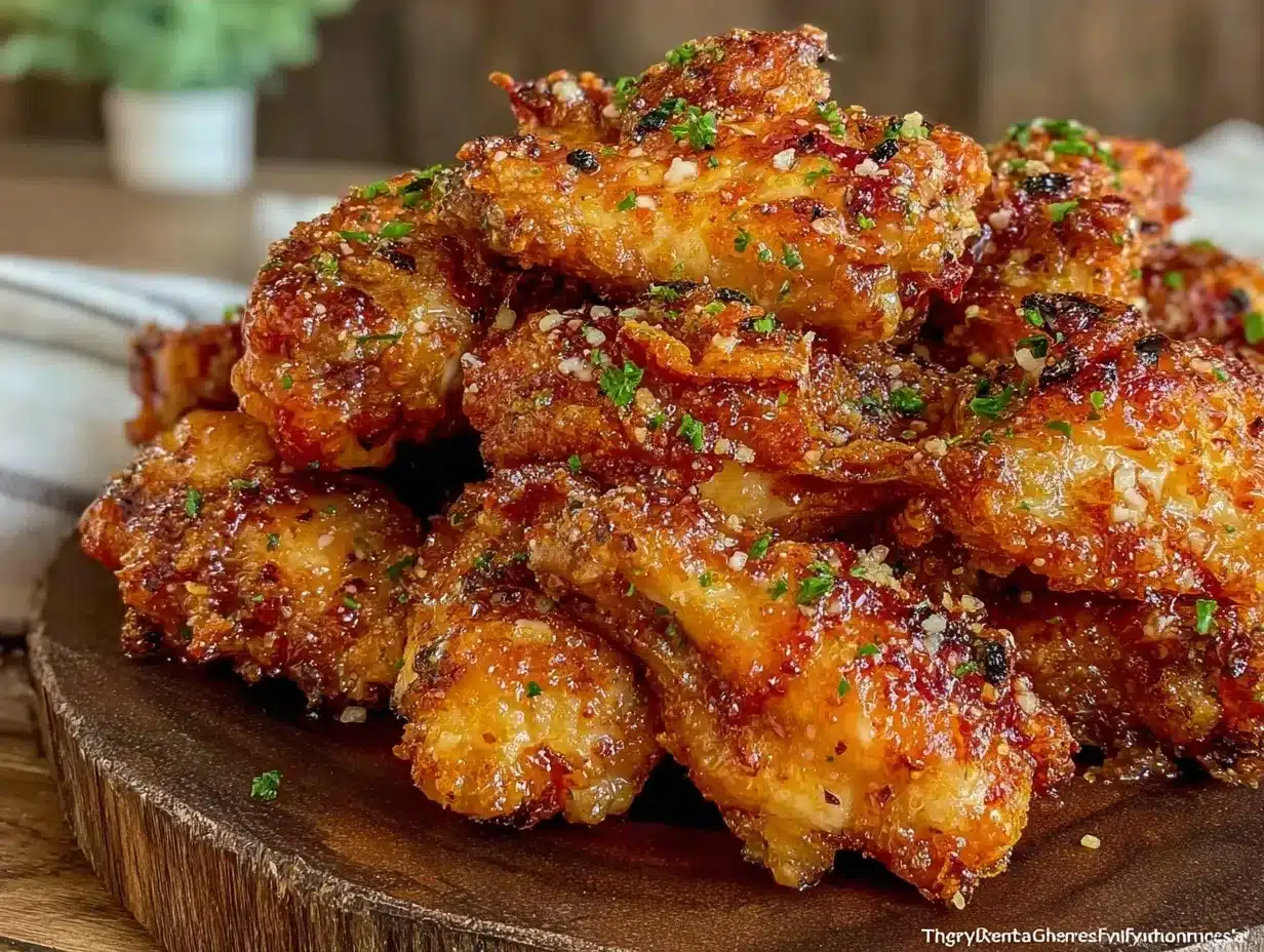 Crispy Garlic Parmesan Chicken Wings: 4 Grab-and-Go Meals 4 crispy garlic parmesan chicken wings preparation steps