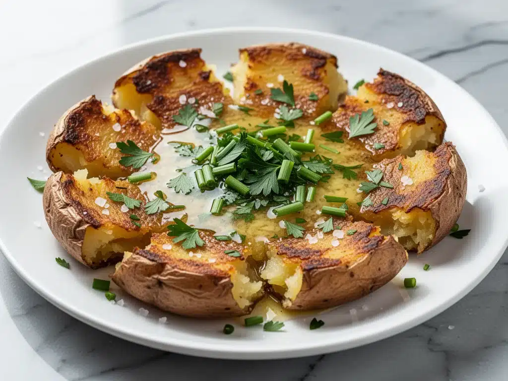 Home 1 crispy smashed potatoes - featured image