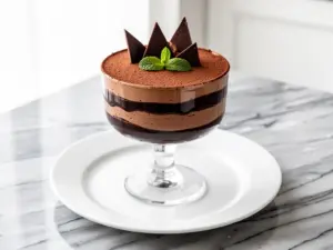 espresso chocolate mousse cake - featured image