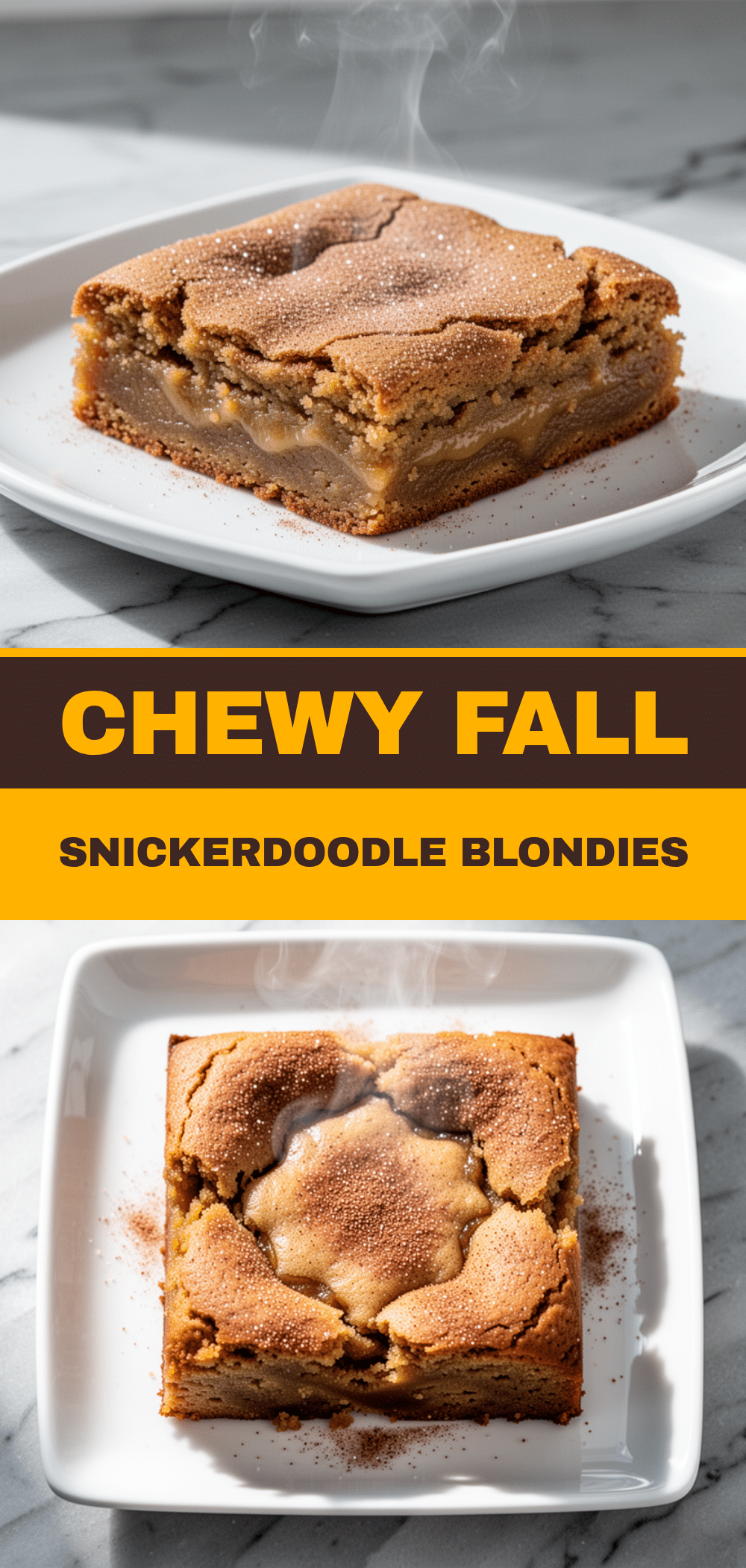 Fall Brown Butter Snickerdoodle Blondies: Easy Fall Dessert 5 Fall Brown Butter Snickerdoodle Blondies recipe