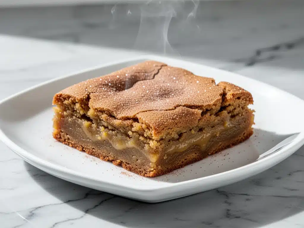 Fall Brown Butter Snickerdoodle Blondies - featured image