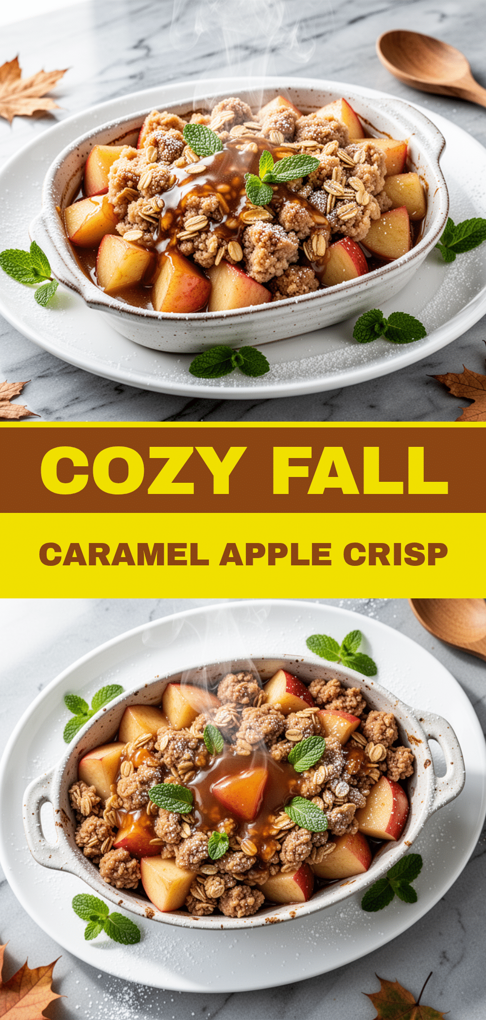 Fall Caramel Apple Crisp: Easy 5-Ingredient Best Recipe 5 Fall Caramel Apple Crisp recipe