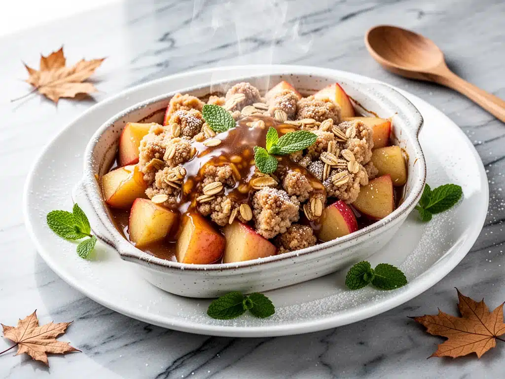 Home 4 Fall Caramel Apple Crisp - featured image
