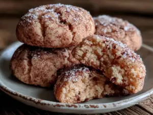 fall chai spiced snickerdoodle cookies - featured image