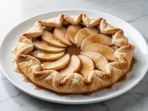 fall maple cinnamon apple galette - featured image
