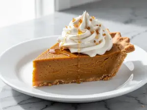 fall no-bake pumpkin pie - featured image