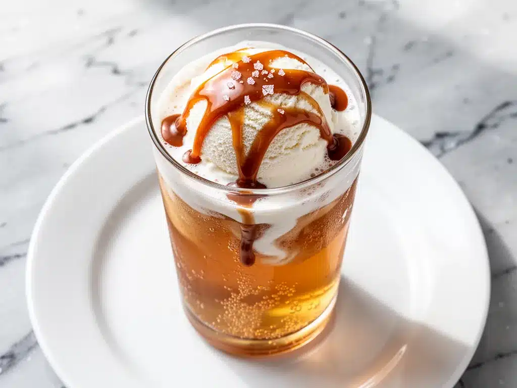 Fall Salted Caramel Apple Cider Float: Easy 4-Ingredient Recipe 4 Fall Salted Caramel Apple Cider Float preparation steps