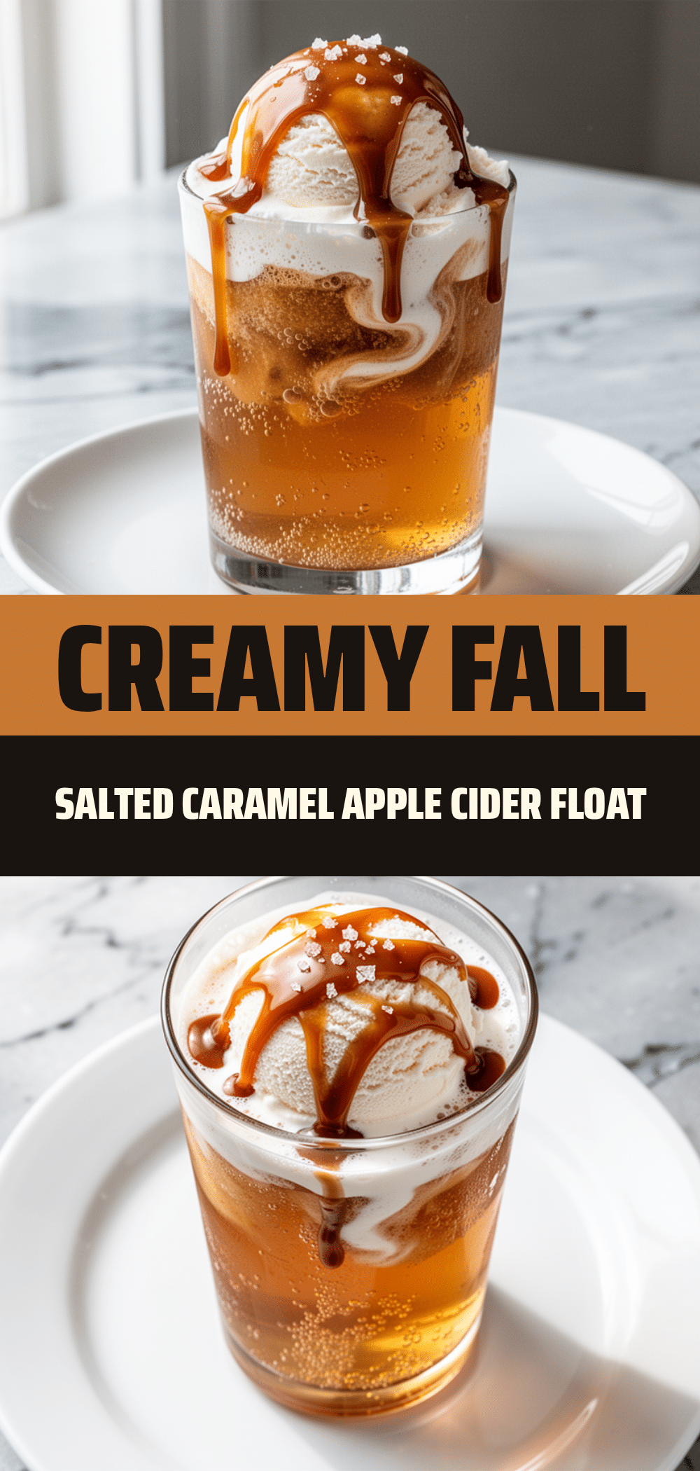 Fall Salted Caramel Apple Cider Float: Easy 4-Ingredient Recipe 5 Fall Salted Caramel Apple Cider Float recipe