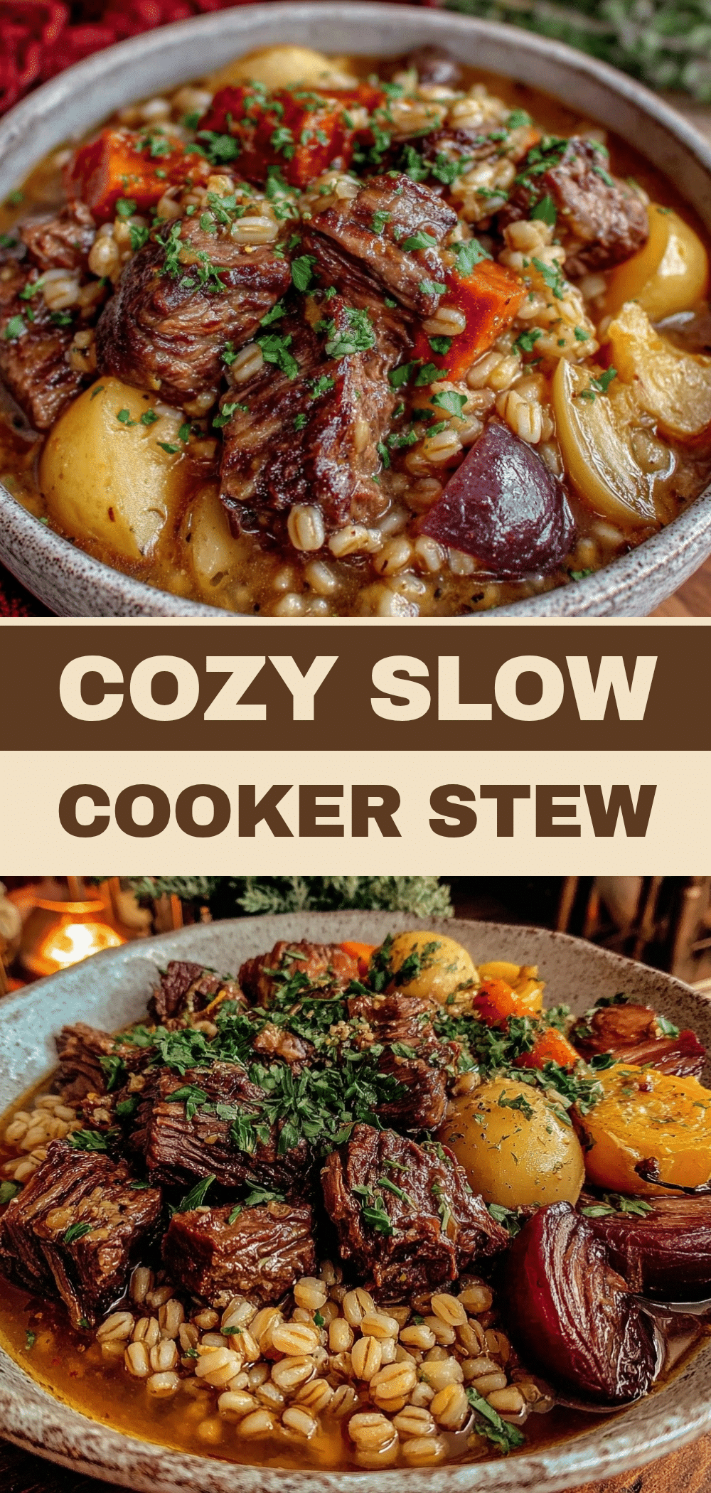Fall Slow Cooker Beef and Barley Stew: Easy Self-Care Meal 5 fall slow cooker beef and barley stew recipe