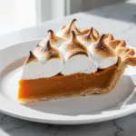 fall sweet potato pie with toasted marshmallow meringue - featured image