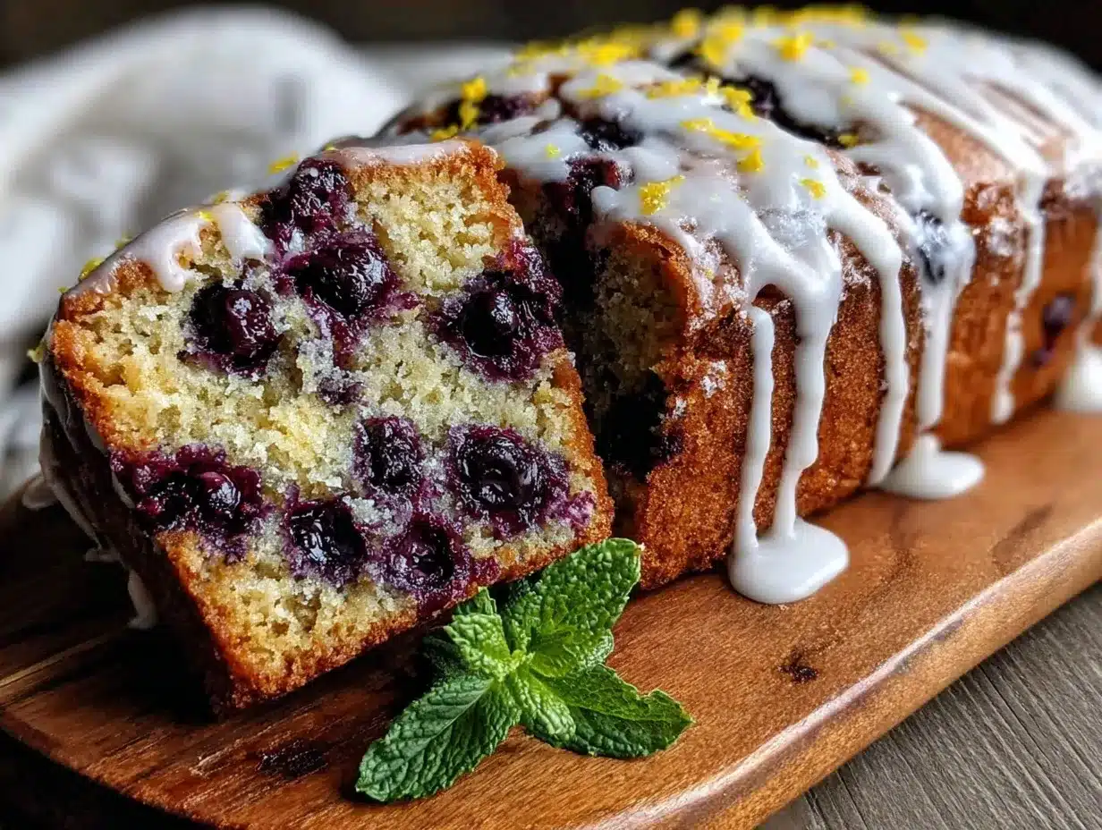Gluten-Free Lemon Blueberry Loaf: 5 Ingredients Grandmas Way 4 gluten-free lemon blueberry loaf preparation steps