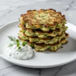 gluten-free zucchini fritters - featured image