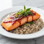 gochujang honey glazed salmon - featured image
