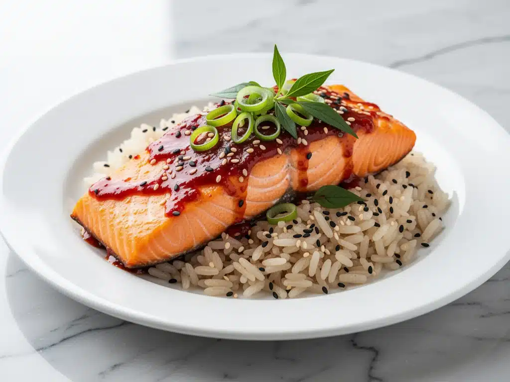 Home 4 gochujang honey glazed salmon - featured image