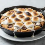 gooey smores cookie skillet - featured image