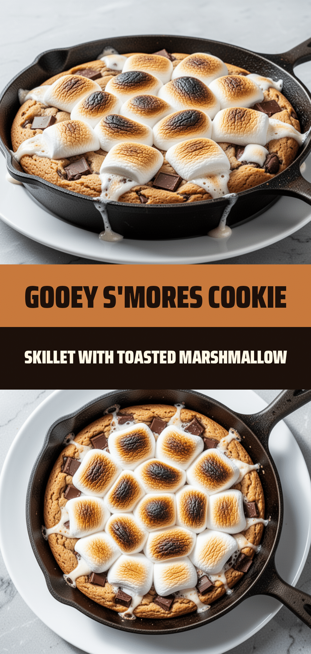 Gooey Smores Cookie Skillet: Easy Toasted Marshmallow Dessert 5 gooey smores cookie skillet recipe