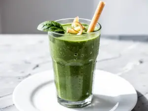 Green Pineapple Ginger Detox Smoothie - featured image